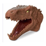 Brinquedo Dinossauro Fantoche De Mão Tiranossauro Marrom