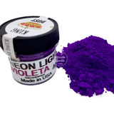 Polvo Colorante Fluor Neon Violeta Importado Usa