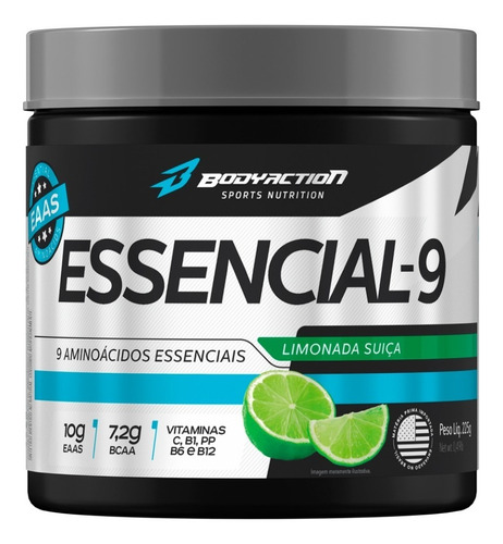 Amino-9 Essenciais Aminoácidos Bcaa - Body Action  