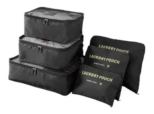 Neceser Organizador De Viaje Set X 6 De Valija Ropa Kit Of !