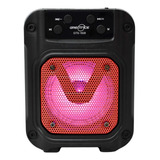Mini Bocina Bluetooth 3 Pulgadas Con Panel Solar Fm T3263 Color Rojo