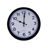 Reloj Gigante Decoracion Pared Analogico 35cm Negro