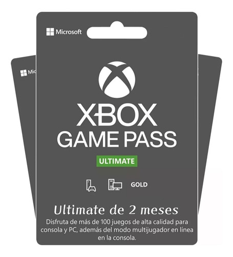 Xbox Game Pass Ultimate 2 Meses