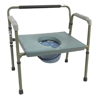 Comodo Bariatrico Acero Extra Ancho Plegable 220 Kg | Meses sin interés