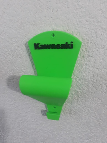 Perchero Para Casco Y Chamarra | Kawasaki Verde