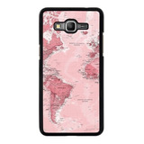 Funda Para Samsung Galaxy Mapa Mundo Rosa Tumblr Mujer