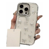 Funda Tpu Transparente Moño Silver Para iPhone 11 Pro