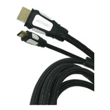 Cable Hdmi 1.8m V2.0 Mallado 4k Ultra Hd 3d Ps5 Ps4 Smart Tv