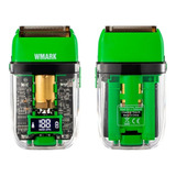 Maquina De Cabelo Shaver Wmark Ng988 Verde Barbeador 