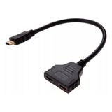 Cable Hdmi Doble Divisor De Puerto Dual De 1 A Dos Salidas 