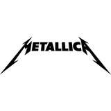 Vinil Sticker Calcomania Logo Metallica Banda Rock 30x15