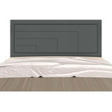 Cabeceira Estofada Para Cama Queen Barcelona Cinza - M.a Cor Suede Cinza