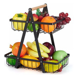 Frutero De Mesa Canasto Para Frutas Cocina Hogar  2 Niveles