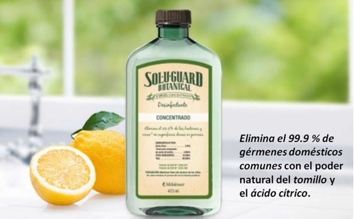 Biodegradable, Desinfectante Sol-u-guard Botanical Melaleuca