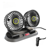 Ventilador Doble Para Auto 360° Conexión 12v Encendedor/ Ryc