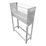 Churrasqueira Inox Grande 60cm Espetinho Churrasco 3 Andares