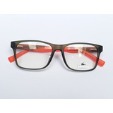 Lentes Armazon Para Graduar Lacoste Black Orange Originales