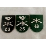 Lote 3 Distintivo Militar Infantaria Esmaltado 