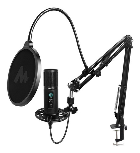 Kit Microfono Usb Maono Profesional Studio Pm422 Con Brazo