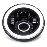 Faro Led Angel Eye Para Motocicleta De 7 Pulgadas, Luz Blanc