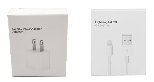 Cargador + Cable 1m iPhone 5 6 7 8 X  Lightning 