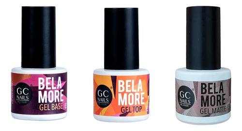 Top + Base + Mate Belamore Gel De 3 Pasos 21 Dias, Gc Nails