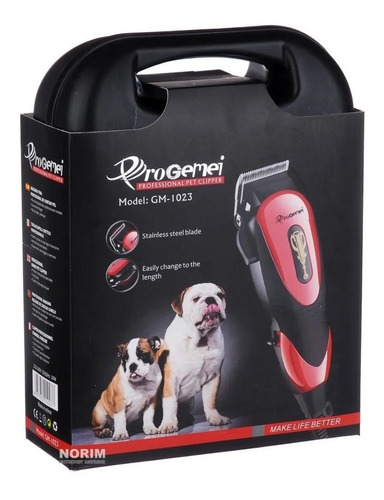 Máquina Peluquera Canina Perro Cortar Pelo Gemei 1023