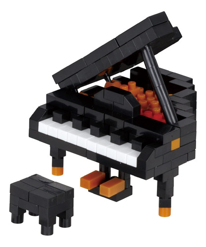 Nanoblock - Piano De Cola [instrumentos], Kit De Construcci.