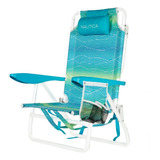 Silla De Playa Nautica® Con 5 Posiciones Plegable Portátil Color Ola De Viento