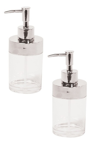 Dispensadores De Jabón Para Baño Y Cocina Minimalistas 4 Pzs Color Transparente