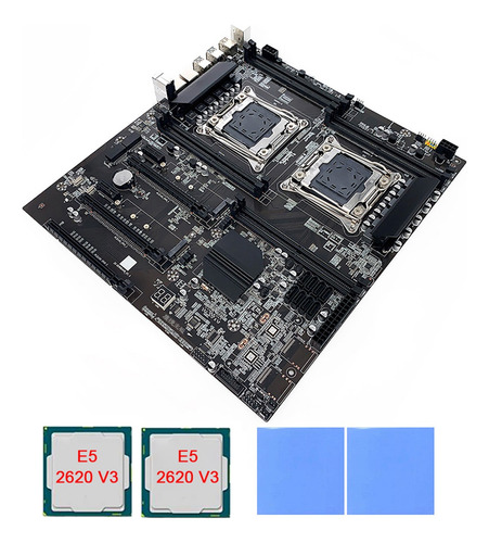 Placa Madre Minera De Doble Socket X99 Con 2 Cpu E5-2620 V3