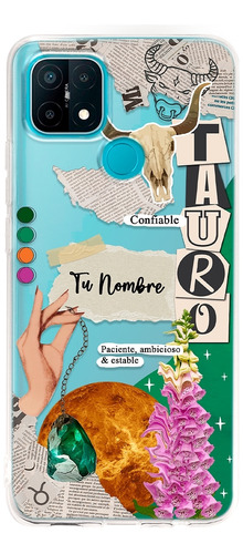 Funda Para Oppo Mujer Signo Zodiaco Tauro Con Tu Nombre