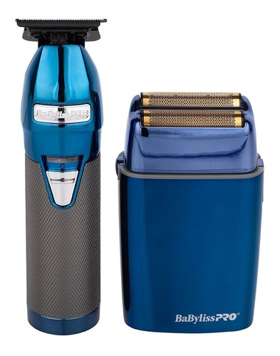 Combo Babyliss Pro Bluefx Trimmer Y Shaver Metalica