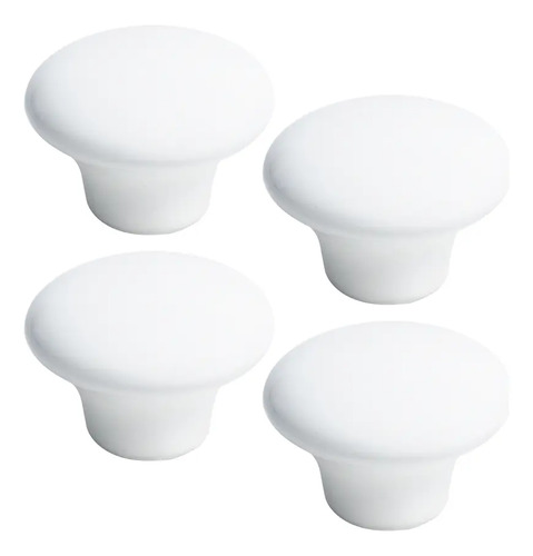 4 X Puxador Gaveta Porcelana Cerâmica Liso Armário Móveis | MercadoLivre