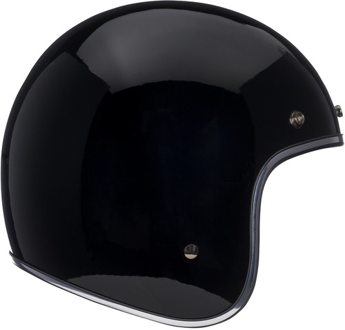 Casco Abierto Bilt Modelo Vintage Jet Negro Mate Toys4boys