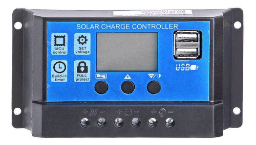 Regulador De Carga Panel Solar 30a 12v 24v Pwm