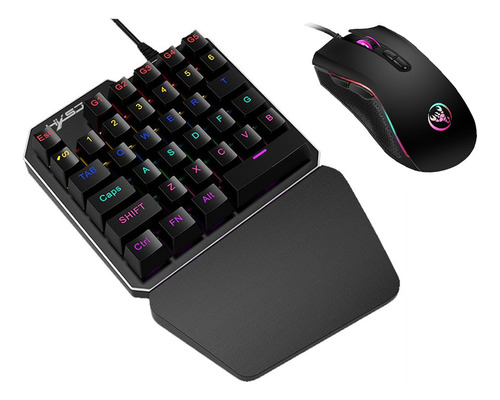 Hxsj J100 + A869 Juego De Mouse De Teclado 35 Teclas Mini