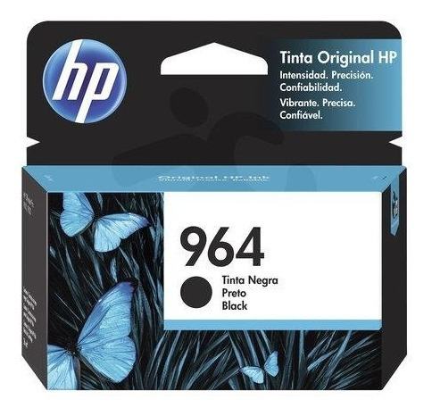 Tinta Hp 964 Negro Original Sellada 3ja53al 26 Ml Factura