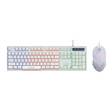 Kit Teclado Com Mouse M400 Gamer Led Usb 2400 Dpi