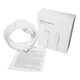 Cable Usb-c/lightning De 2 M De Apple Compatible Con iPhone Y iPad, Color Blanco