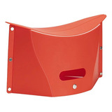 Banco Cadeira Portátil Dobrável Multifuncional Cor Vermelho