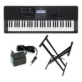 Combo Teclado Casio Ctx800 + Soporte + Fuente