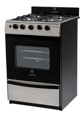 Cocina Gas Natural Escorial Master Style Fundicion 56cm Inox