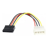 Pack 03 Cable Sata Power Adaptador Molex 4 Pin + Envio 