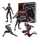 Figura Articulada Spiderman Miles Morales Spiderverse 14cm