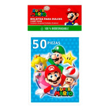 Super Mario Bros Bolsa De Dulces Fiesta 50 Piezas - Marbros9