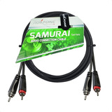Cable Conector Audio Rca Macho A Rca Macho X2 Estereo 2m Pro