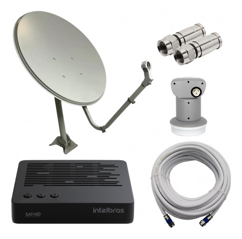 Kit Antena Parabólica Digital Intelbras Rds840 Banda Ku 60c