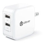 Cargador De Pared Usb Doble Para Viajes Iclever 4, 8 A 24 w