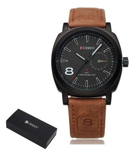Relojes Impermeables Curren Leather Business Para Hombre